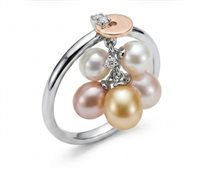 Anello Bliss Donna in Oro bianco Perla K21056